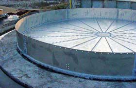 open top corrugated tank