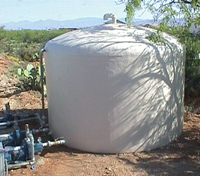above ground water tank