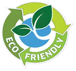 Logo that states Eco Friendly