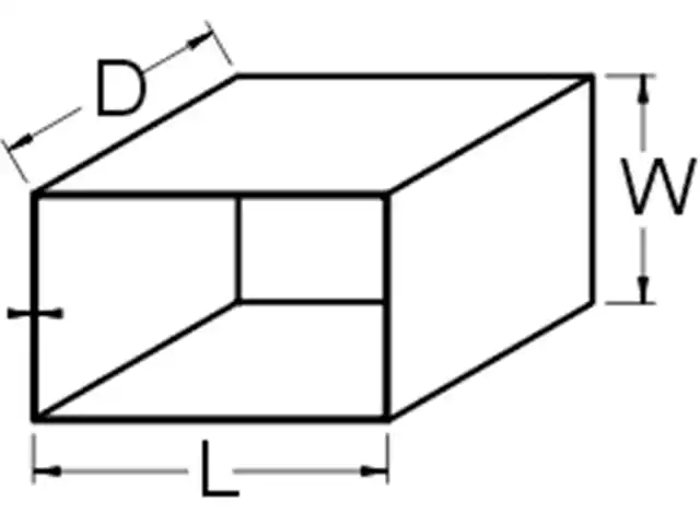 Square rotomolded compartment with an open end