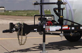 water tank trailer pump and engine