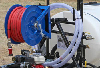 Water Buffalo Trailers Come With A 25' Fire Hose